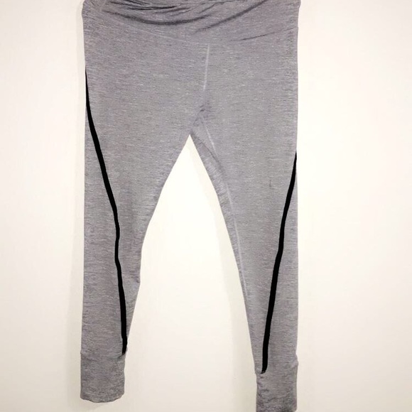 black leggings with stripe down the side